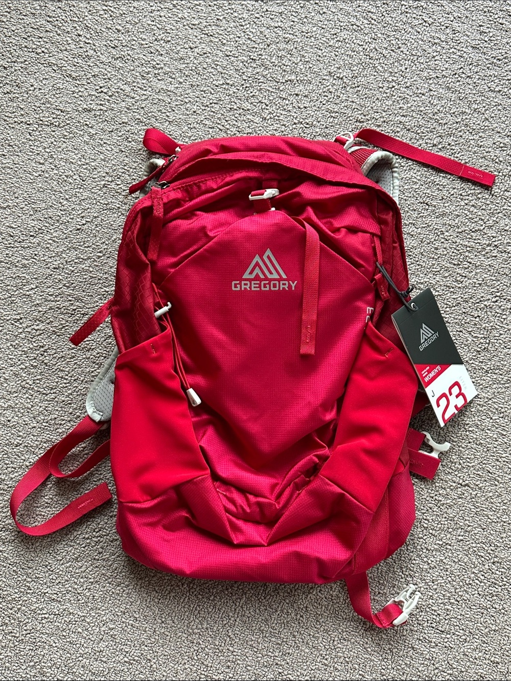 New Gregory J23 Vibrant Red Backpack